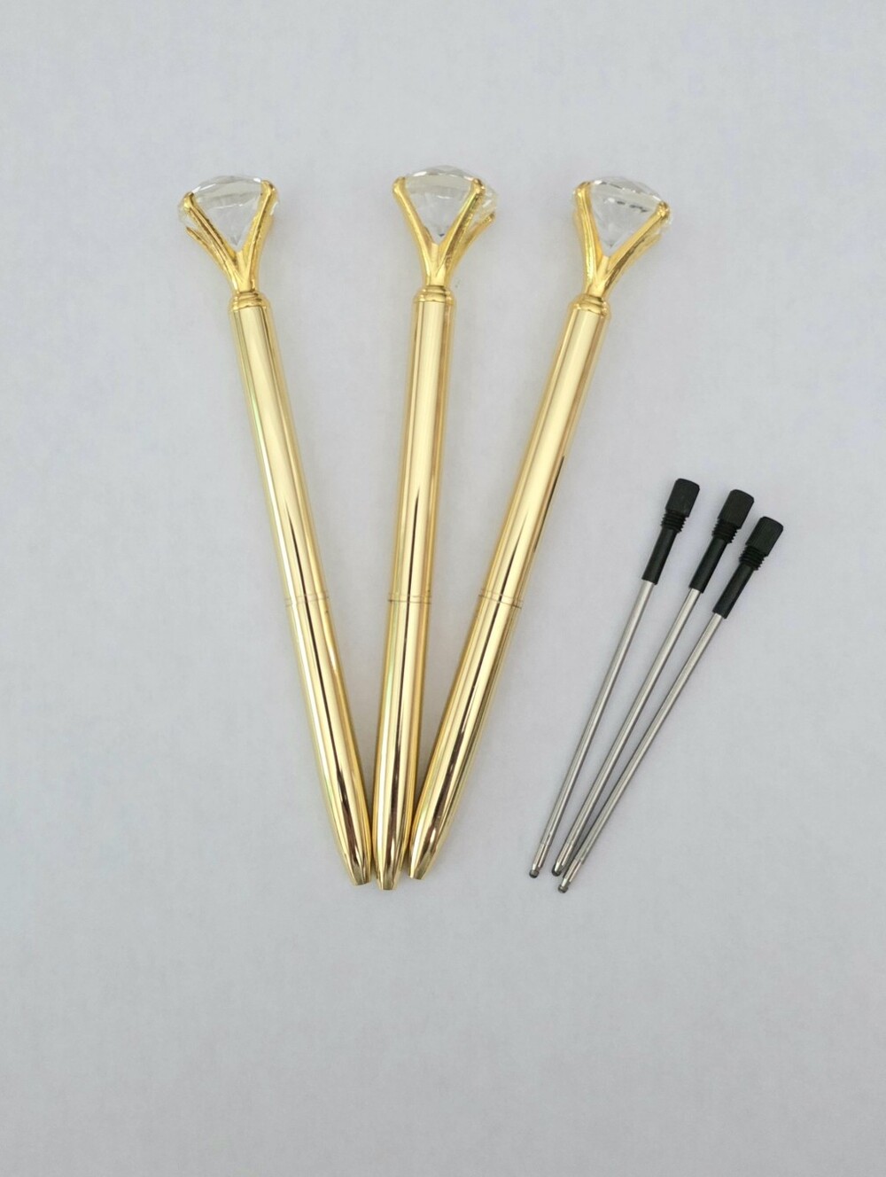 Bling Metal Pens 💎Set Of 3💎 Gold With Refills